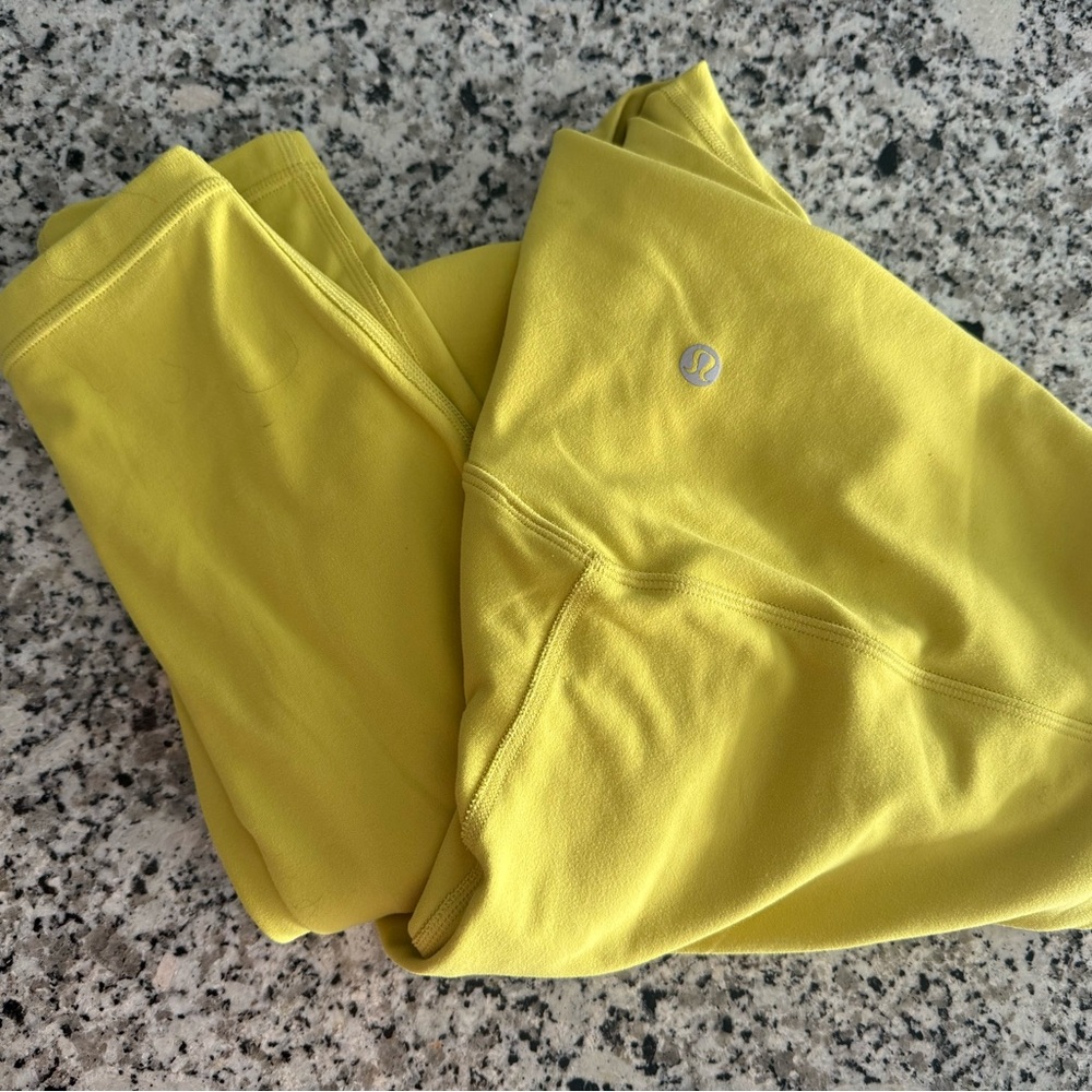 Lululemon Athletica High Rise Align Yellow Leggings Size 8